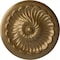 Ekena Millwork Flower Spiral Ceiling Medallion (Fits Canopies up to 2"), Hnd-Painted Pale Gold, 12 1/4"OD x 2 1/4"P CM12FLPAS - alternate 1